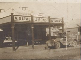 A. Olive and Sons, butchers of Stuart Street